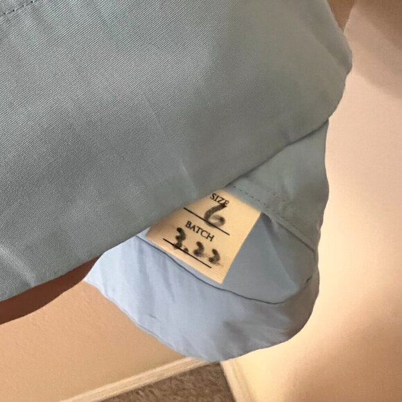 GRAMMAR NYC The Preposition Long Sleeve Button Up Top In Sky Blue US 6‌‌ - Picture 6 of 7